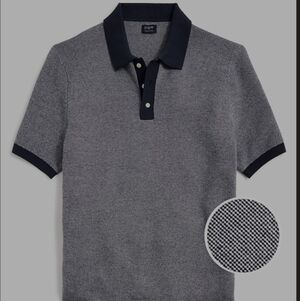 J. Crew Factory Two-Tone Gray Polo Shirt